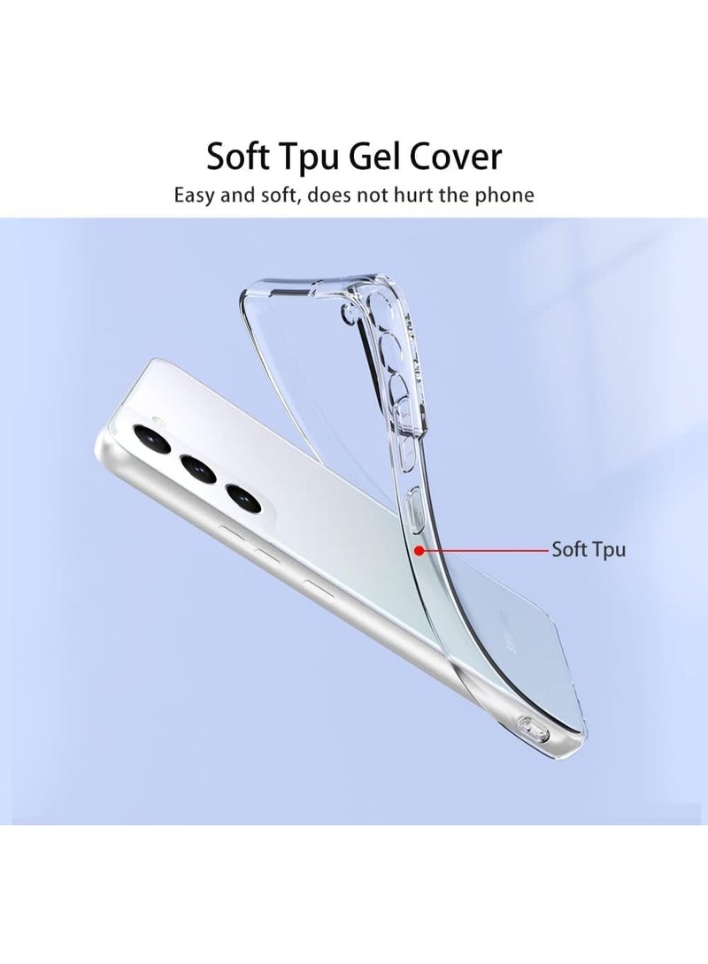 erorex Phone Case Compatible with Samsung Galaxy S24 Plus Premium Clear Protective Cover Ultra Slim Shockproof Scratch Resistant Anti Yellow Soft TPU Slim Fit Transparent Design - Image 3