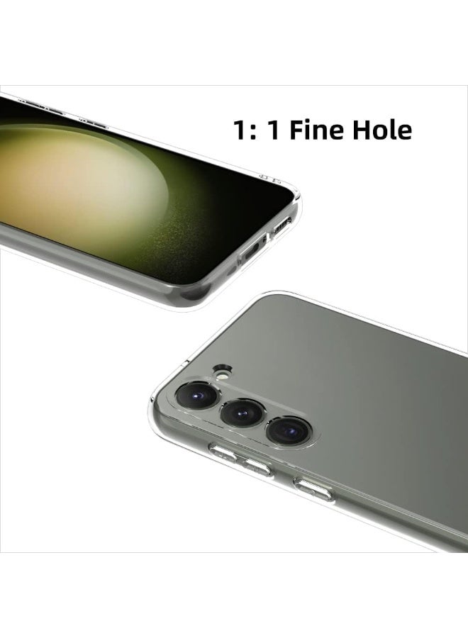 erorex Phone Case Compatible with Samsung Galaxy S24 Plus Premium Clear Protective Cover Ultra Slim Shockproof Scratch Resistant Anti Yellow Soft TPU Slim Fit Transparent Design - Image 5