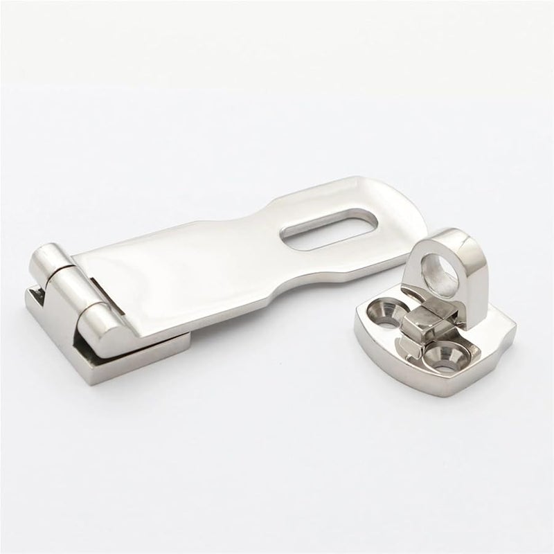 Stainless Steel Boat Latch 2 Piece Marine Swivel Hasp Lock for Door Window Hatch Cabinet - Image 4