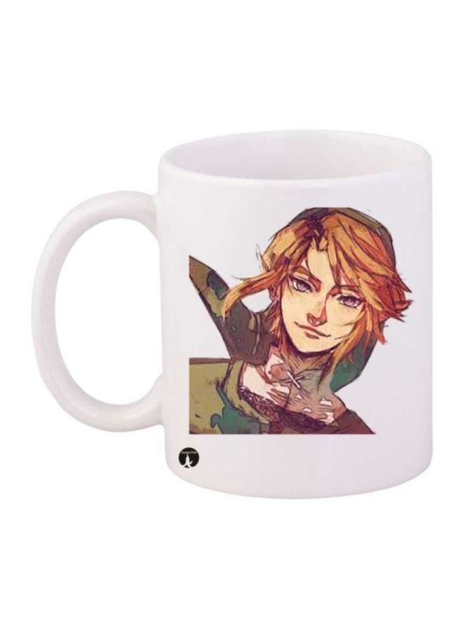 RYN The Legend Of Zelda Game Printed Coffee Mug White/Green/Beige