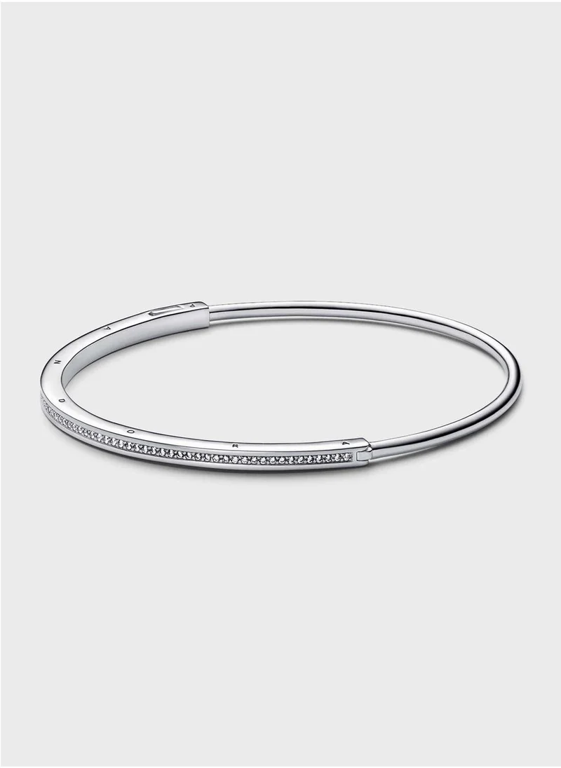 PANDORA Pandora Signature I-D Pavé Bangle