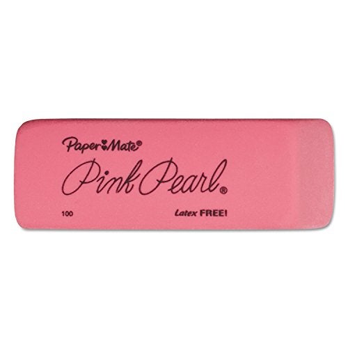 Paper Mate 70502 Pink Pearl Eraser, Medium, 3/Pack - Image 3