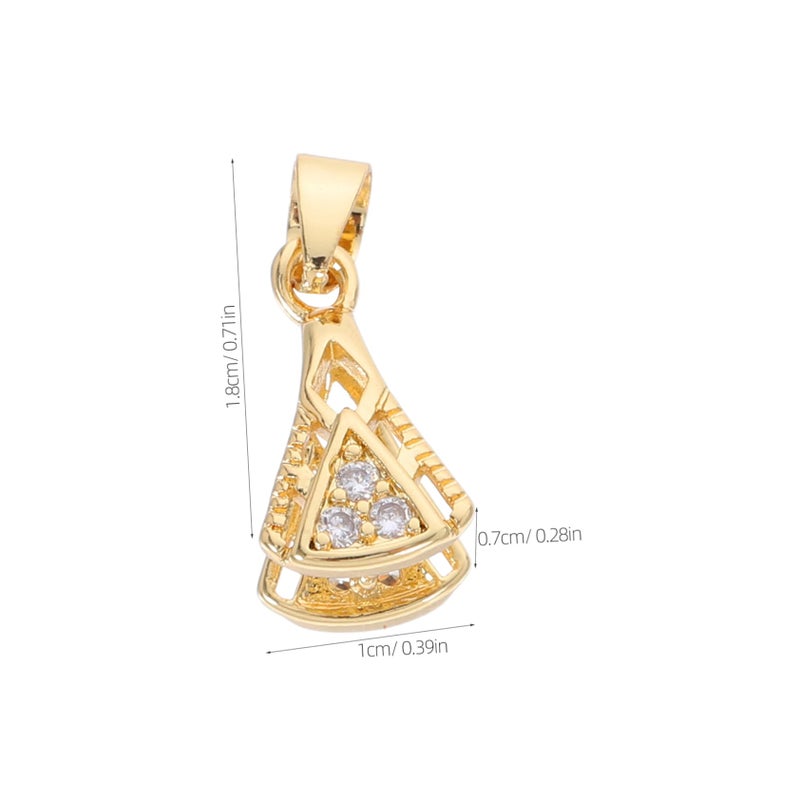 4pcs Gold Melon Seed Buckle Pendant Clasp Bail For DIY Jewelry Making - Image 3