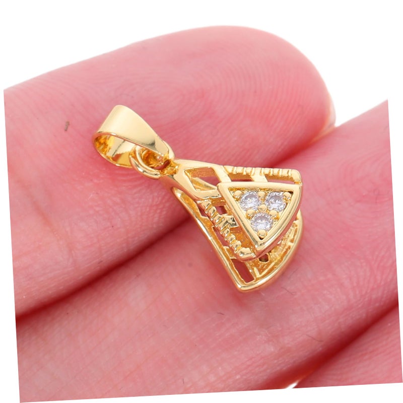 4pcs Gold Melon Seed Buckle Pendant Clasp Bail For DIY Jewelry Making - Image 5
