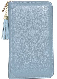 Excefore Genuine Leather Credit Card Holder Zipper Wallet, RFID Blocking Secure Card Case, Leather Card Case Organizer with 60 Card Slots, Suitable for Women Girl Perfect Gift  - Image 2
