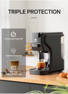 Walphin 3in1 Coffee Maker19Bar Multicapsule Espresso Coffee Machine Cold and Hot Brewing Espresso Coffee Maker Cappuccino&Latte Maker for Dolce Gusto/Nespresso Original/GroundCoffee  - Image 3
