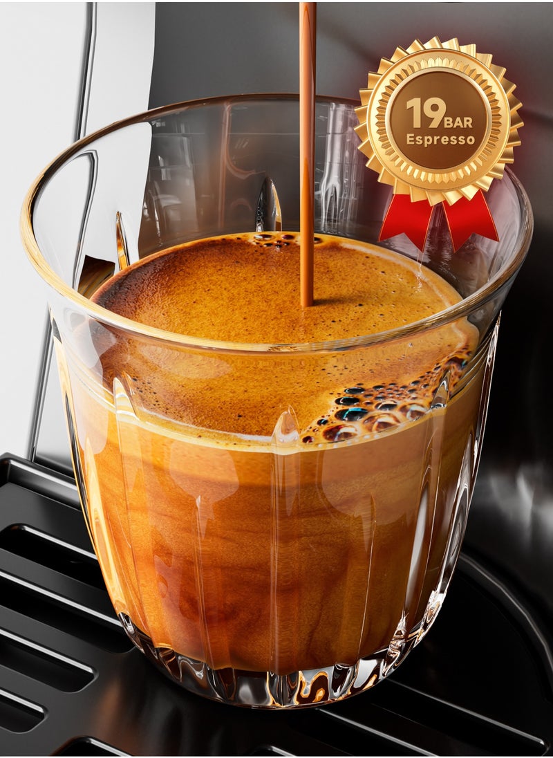 Walphin - 3in1 Coffee Maker19Bar Multicapsule Espresso Coffee Machine Cold and Hot Brewing Espresso Coffee Maker Cappuccino&Latte Maker for Dolce Gusto/Nespresso Original/GroundCoffee - Image 1