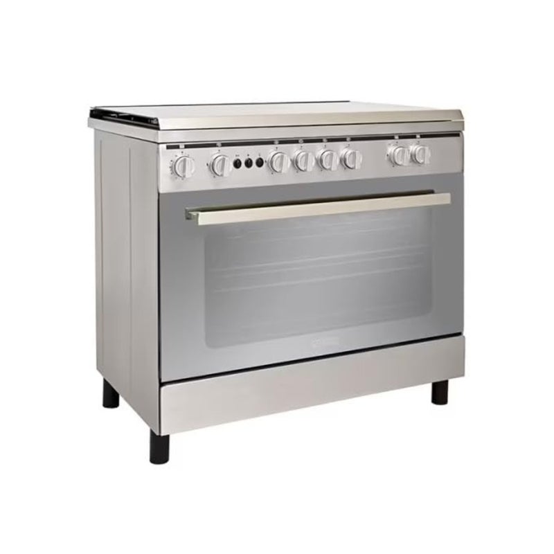 GS9060FRGS Gas Cooker, Size 90 * 60cm, 5 Burners, Full Safety, Grill, Pot Holder, Steel, Egyptian - Image 5