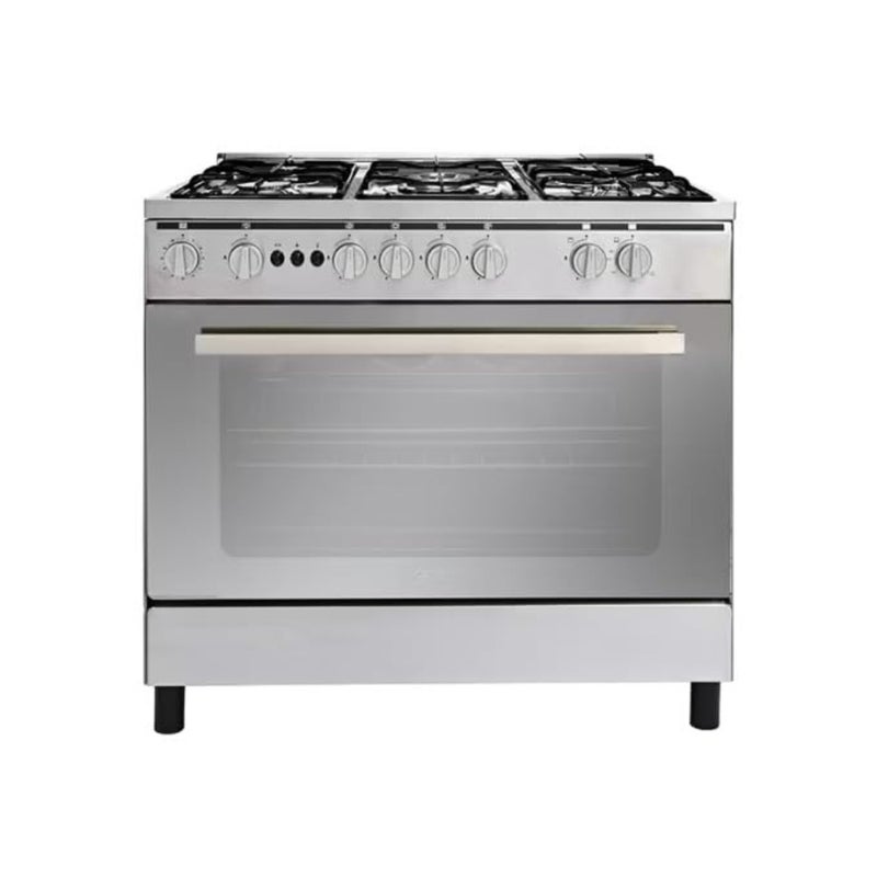 GS9060FRGS Gas Cooker, Size 90 * 60cm, 5 Burners, Full Safety, Grill, Pot Holder, Steel, Egyptian - Image 3