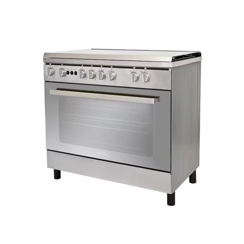 GS9060FRGS Gas Cooker, Size 90 * 60cm, 5 Burners, Full Safety, Grill, Pot Holder, Steel, Egyptian - Image 4