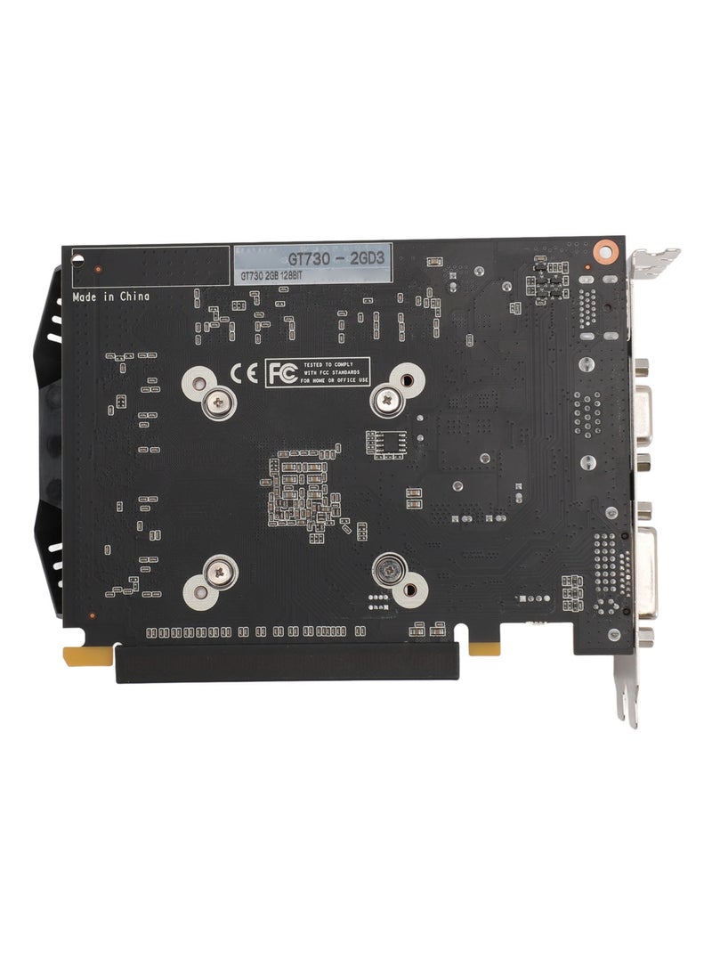 GT730 2GB DDR3 128bit Gaming Graphics Card 2560x1600 Resolution PCI Express 2.0 16X PCIE Graphics Card GPU Video Card with Fan