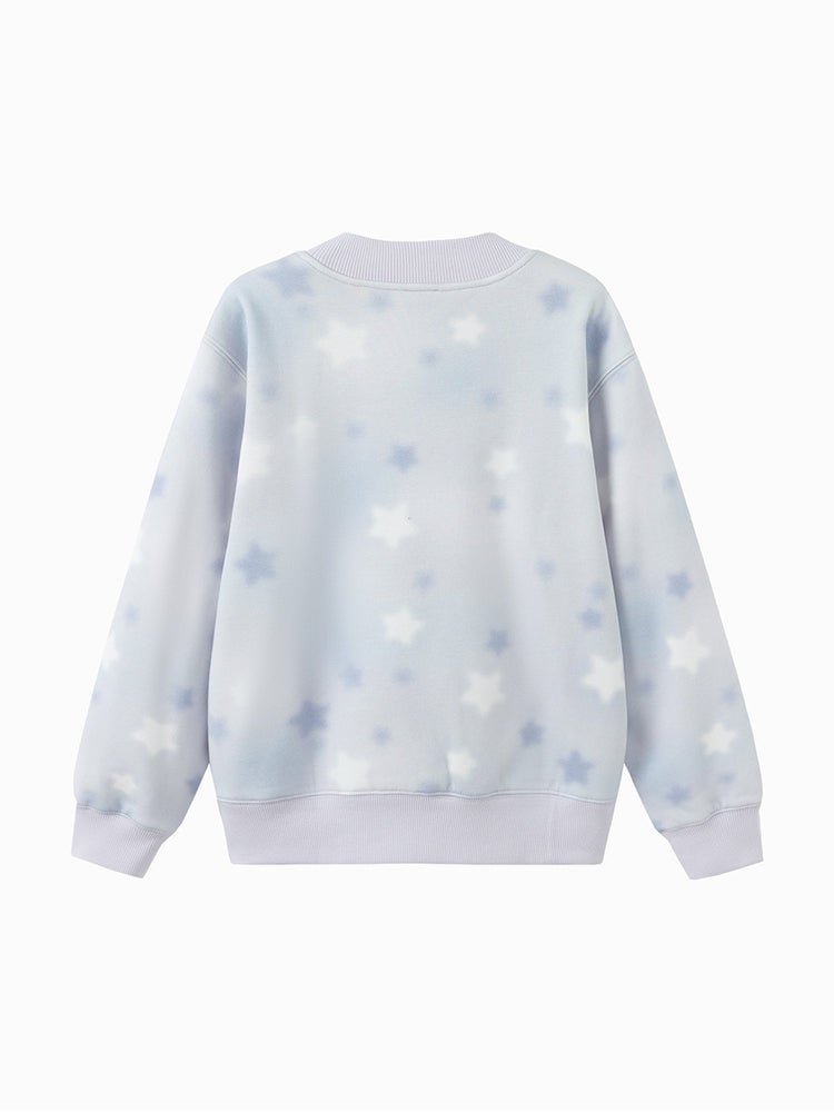 Balabala Girls' Contrast Colored Sweatshirt With Print - Image 2