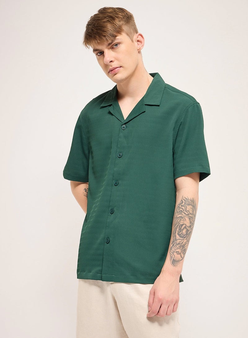 THE BEAR HOUSE Shirt for Men | Slim Fit, Short Sleeve, Casual or Formal Button-Down | Soft, Breathable Fabric for Work, Everyday, & All-Season Wear in Stylish  - Image 4
