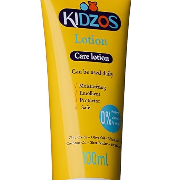Kidzos Lotion Moisturizing,Emollient,Protector&Safe 0% Paraben&Silicones,0% Paraffin Oil-100ml - Image 3