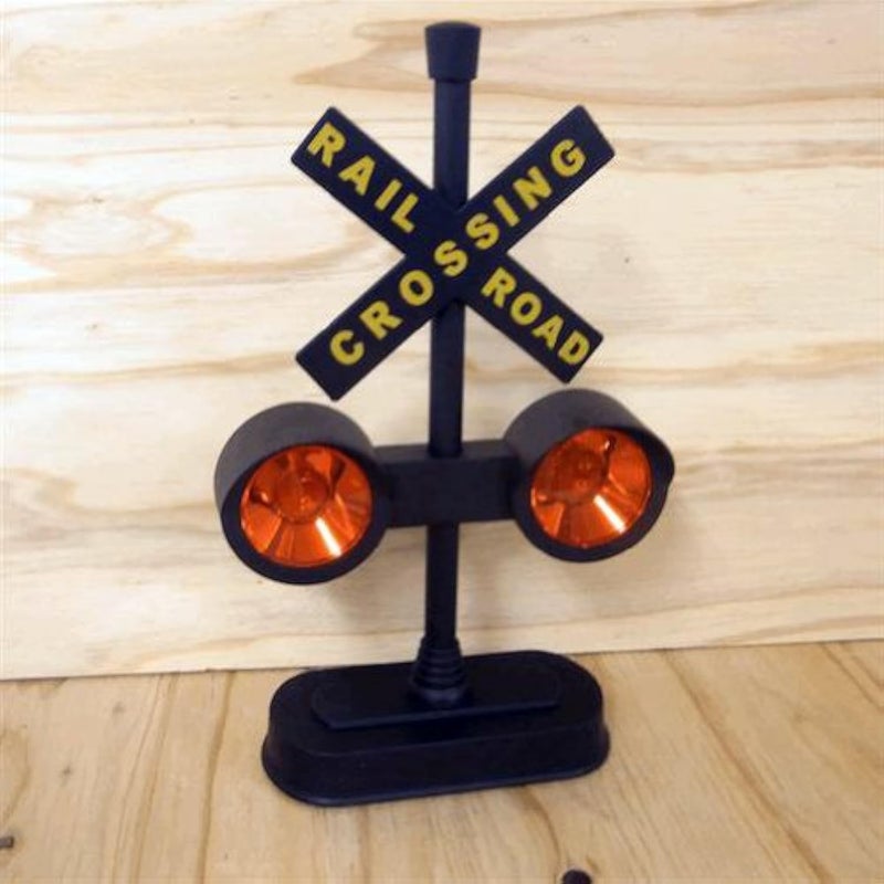 Hayes 15887 Railroad Train Track Crossing Sign with Flashing Lights and Sounds - Image 2