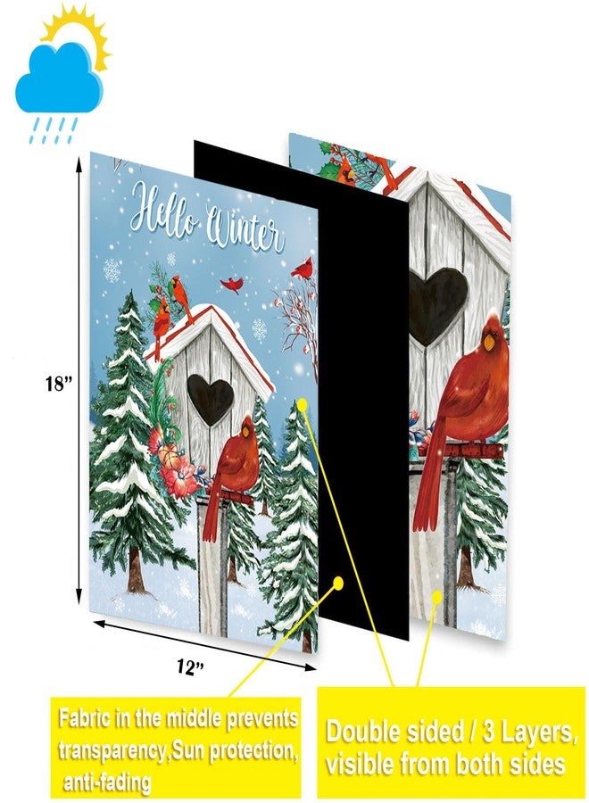 CDLong Seasonal Garden Flags Set of 12-Double Sided 12 x 18 Inch Outside Yard Flags, Small Garden Flags for Outside, Holiday Garden Flags for All Seasons, Fall Winter Halloween Christmas Outdoor Flags - Image 2