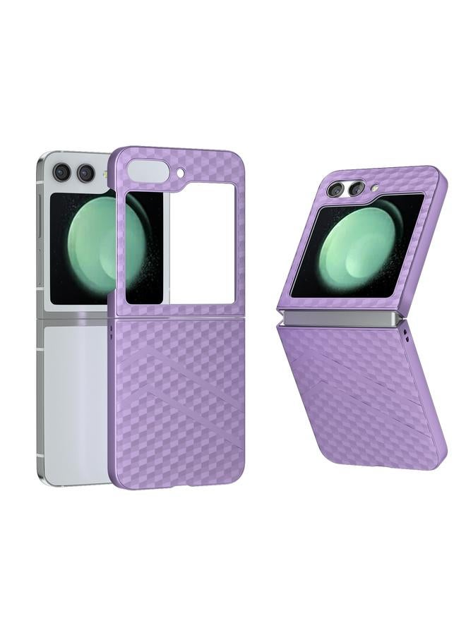 S-TOP Case For Samsung Galaxy Z Flip5 5G Wave Pattern Matte PC Phone Case - Image 1