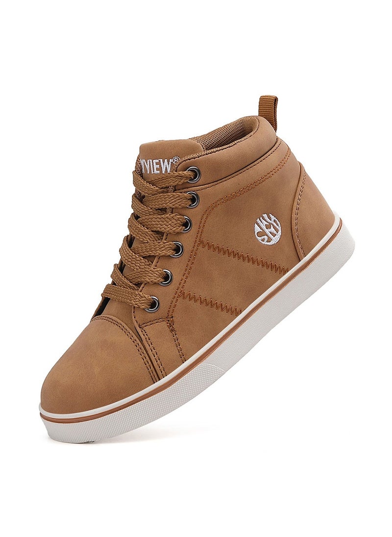 Sky View Sky View Boys Girls High-Top Sporty Stylish Athletic Fashion Sneakers for Walking Running & Streetstyle for Toddlers/Little Kids  - Image 2