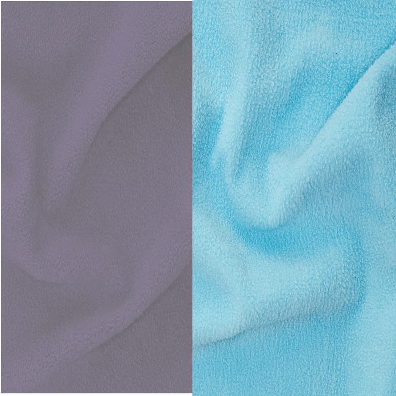 ELEVANTO Baby AntiPiling Fleece Extra Absorbent Instant Dry Sheet for Baby Baby Bed Protector Waterproof Sheet Small Size 50x70cm Pack of 2 Purple Sky - Image 4