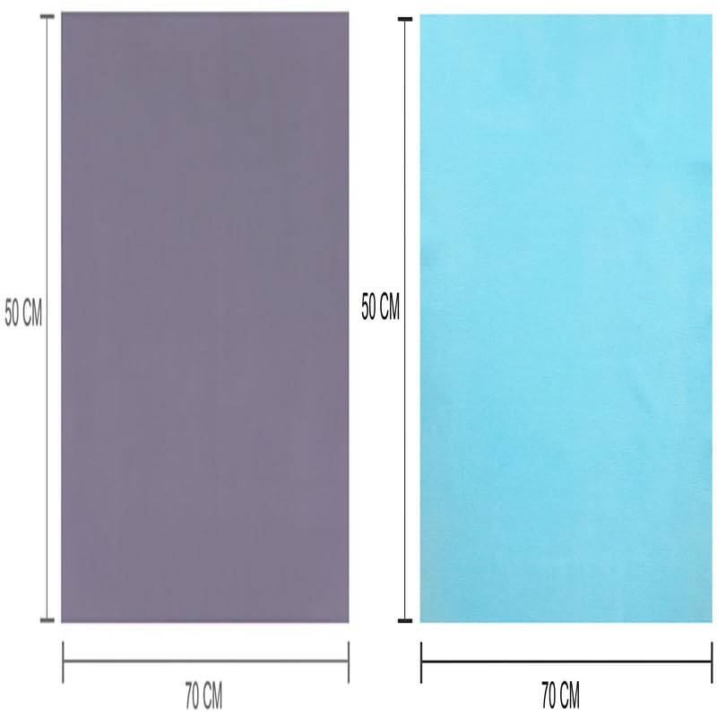 ELEVANTO Baby AntiPiling Fleece Extra Absorbent Instant Dry Sheet for Baby Baby Bed Protector Waterproof Sheet Small Size 50x70cm Pack of 2 Purple Sky - Image 3