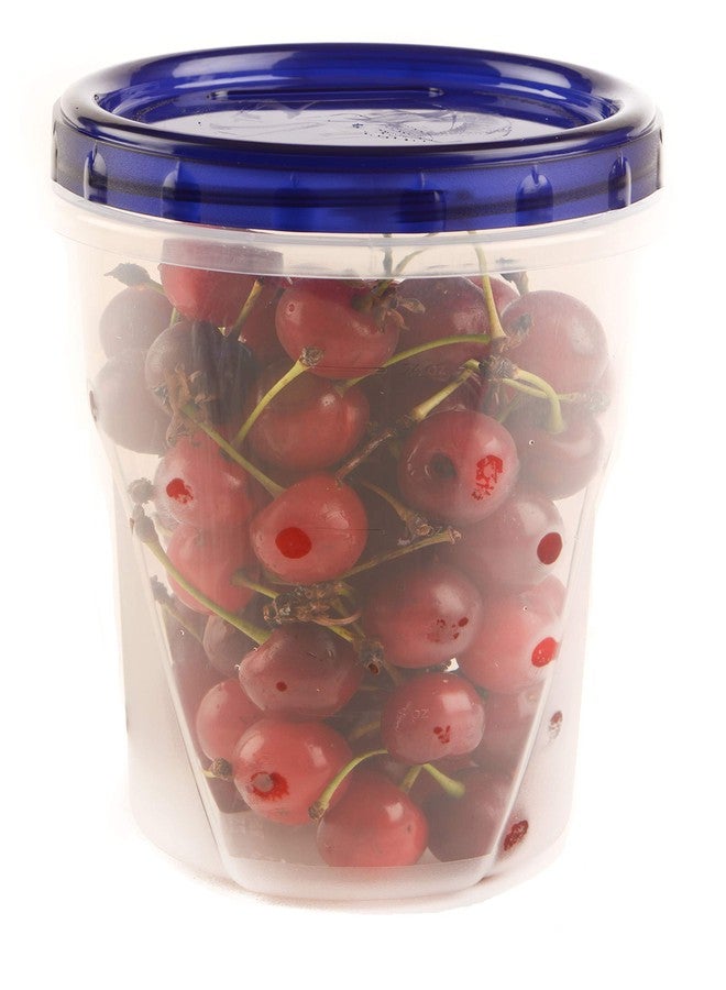 EcoQuality (4 Pack) 48oz Twist Top Storage Deli Containers - BPA Free Snack Containers Airtight Reusable Plastic Food Storage Canisters with Twist Seal Lids, Leak Proof, Meal Prep, Lunch, To go, Stackable - Image 1