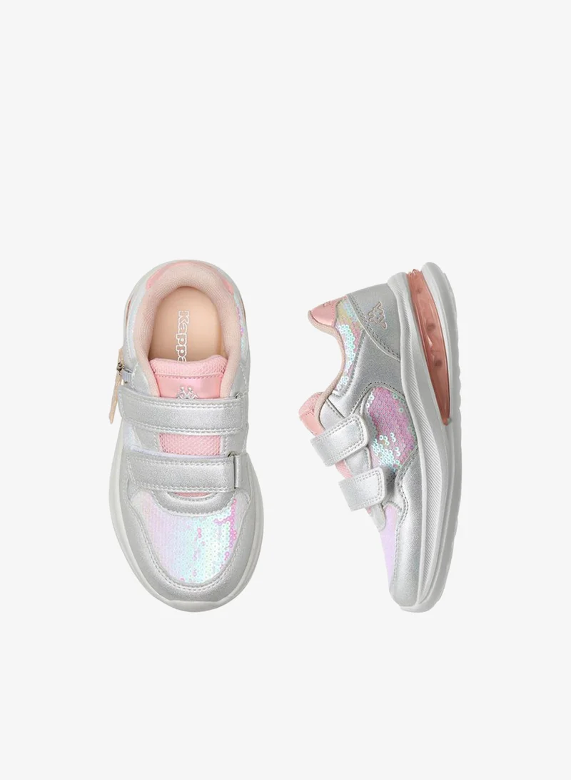 Kappa Sports Shoes With Hook & Loop Closure, Light-Up Pattern