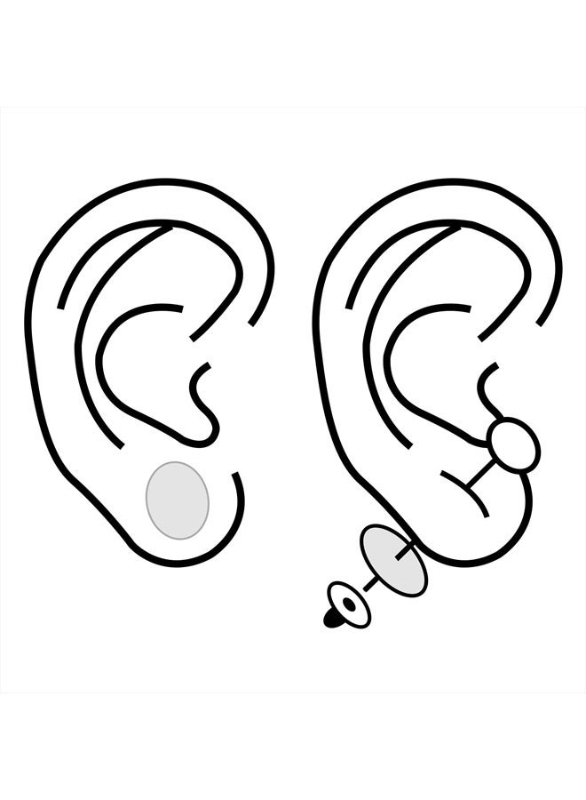 Outus 480 Pcs Earring Stickers for Split Earlobes Ear Stickers for Heavy Earrings Support Protectors Patches Large Earring Stabilizers Stickers Ear Lobe Saver Lifts - Image 4