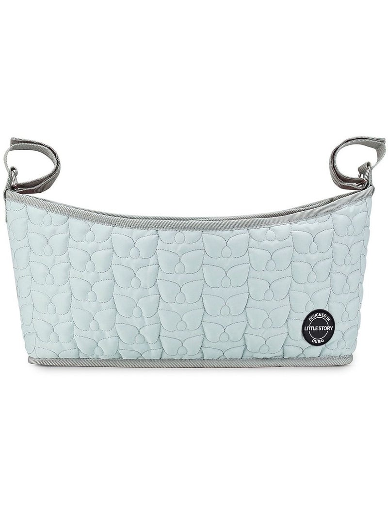 Little Story Lightweight And Comfortable Premium Baby Stroller Bag - Quilted - Blue  - Image 1