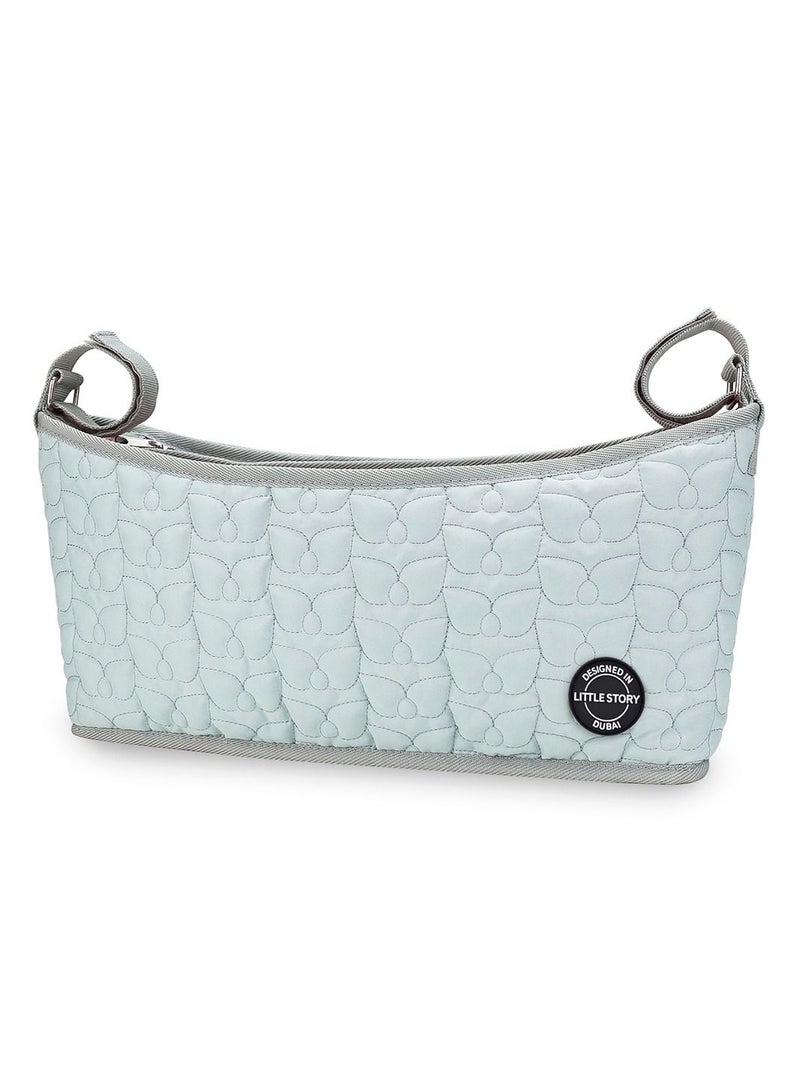 Little Story Lightweight And Comfortable Premium Baby Stroller Bag - Quilted - Blue  - Image 5