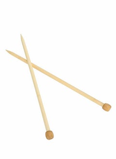 KASTWAVE Knitting Needles Portable Single Point Knitting Needles, Knitting Tools 2Pcs Sewing Sweater Needles Weaving Tool Wooden for Scarf DIY(12mm)  - Image 5