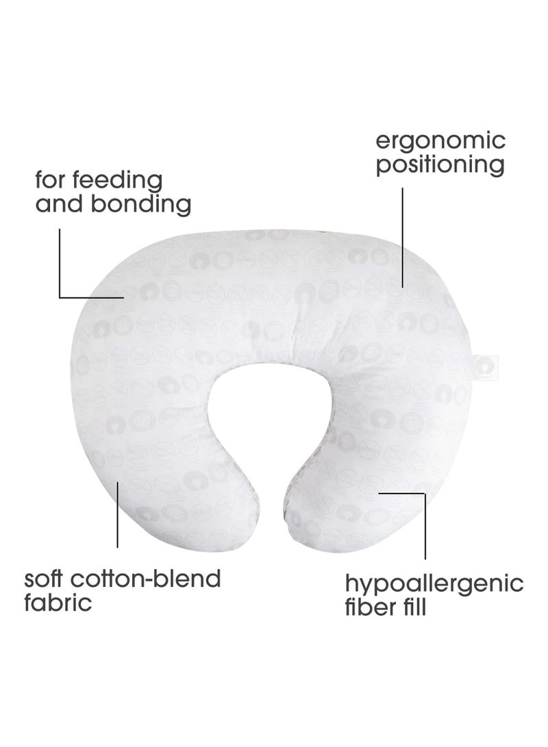 VoiDrop Voidrop Nursing Pillow, Feeding Pillows for Mom, Printed Soft Cover with Breathable Filling, Support Pillow for 0-12 Months, Multifunctional Support Cushion for Travel (BLUE)  - Image 3