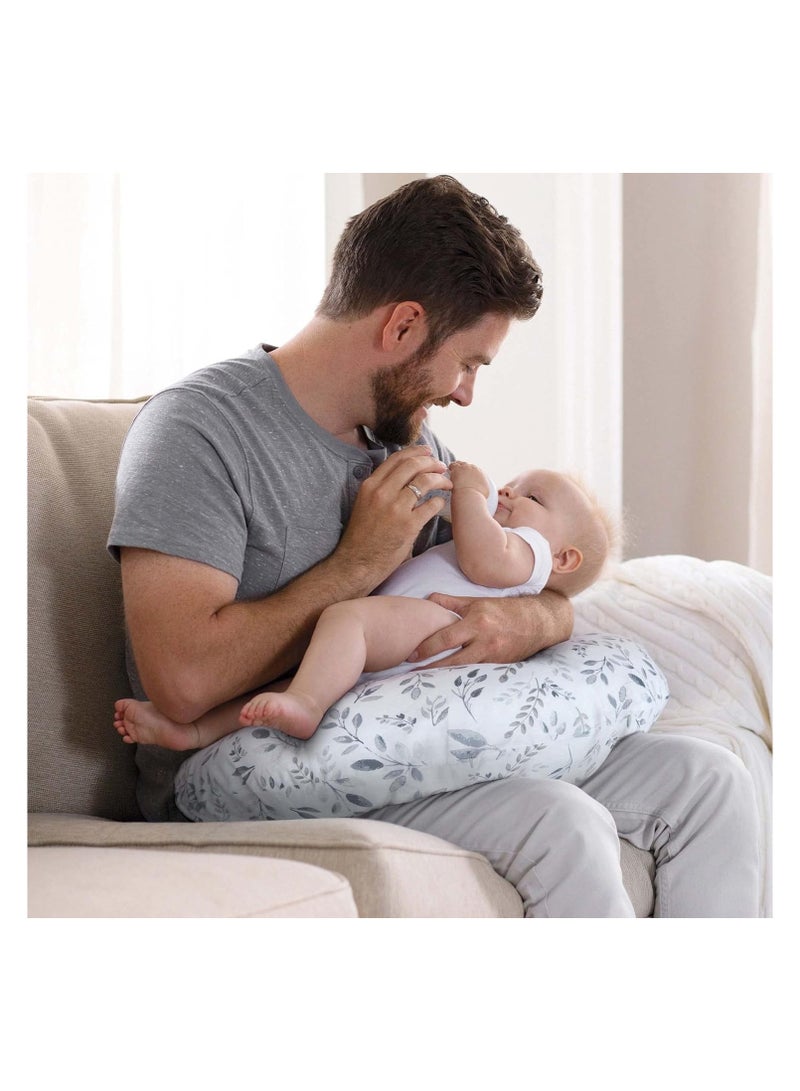 VoiDrop Voidrop Nursing Pillow, Feeding Pillows for Mom, Printed Soft Cover with Breathable Filling, Support Pillow for 0-12 Months, Multifunctional Support Cushion for Travel (BLUE)  - Image 5