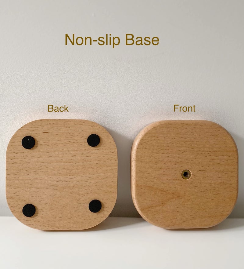 Cambiar Paper Towel Holder, Wooden Kitchen Roll Stand Organizer Free Standing, Housewarming Gift Present for Friends - Image 4