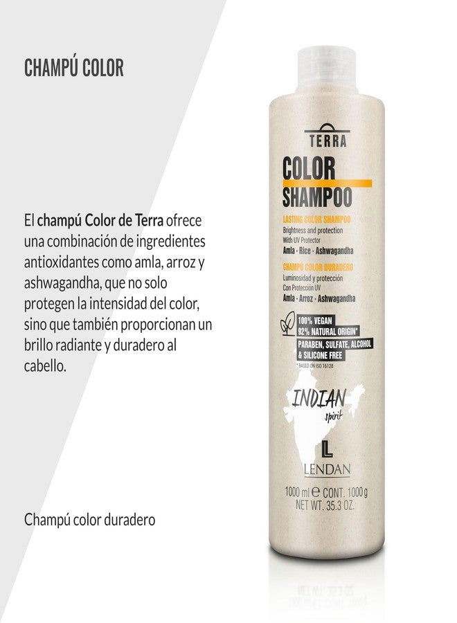 Lendan - Colored Hair Shampoo - Terra Color Shampoo - 1000 ml - Prevents Color Oxidation and Prolongs Its Duration - Adds Brightness and Protection - Strengthens Hair - Shiny Hair - Vegan - Image 2