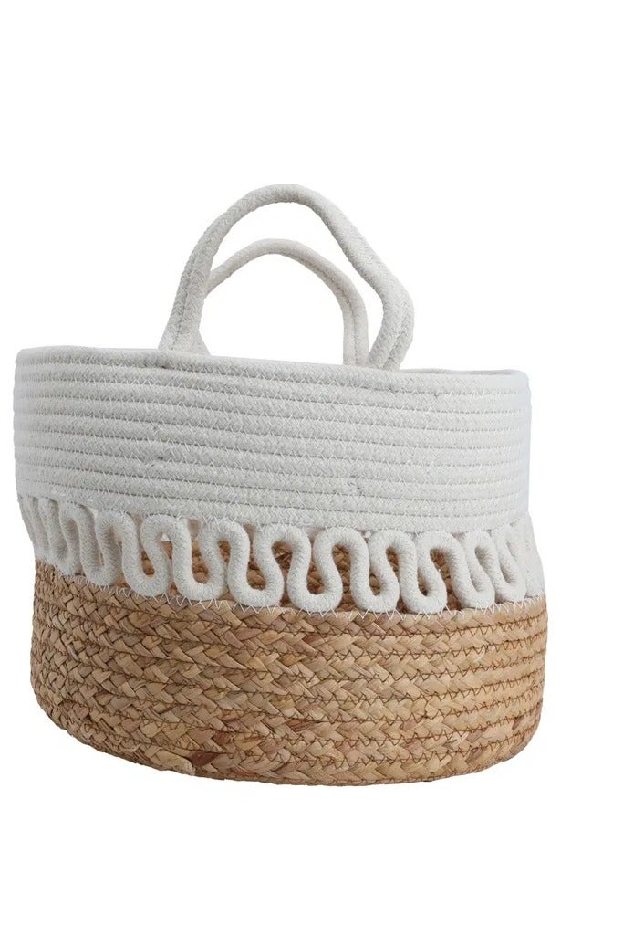 السيف غاليري طقم سلال قطن السيف غاليري، 25,30,35 سم، دائري، 3 قطع - بيج - Image 2