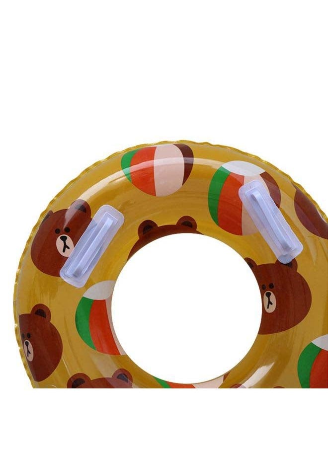 NIBEMINENT Cartoon Bear Rabbit Printed Inflatable Swim Ring 18x18x2cm  - Image 3