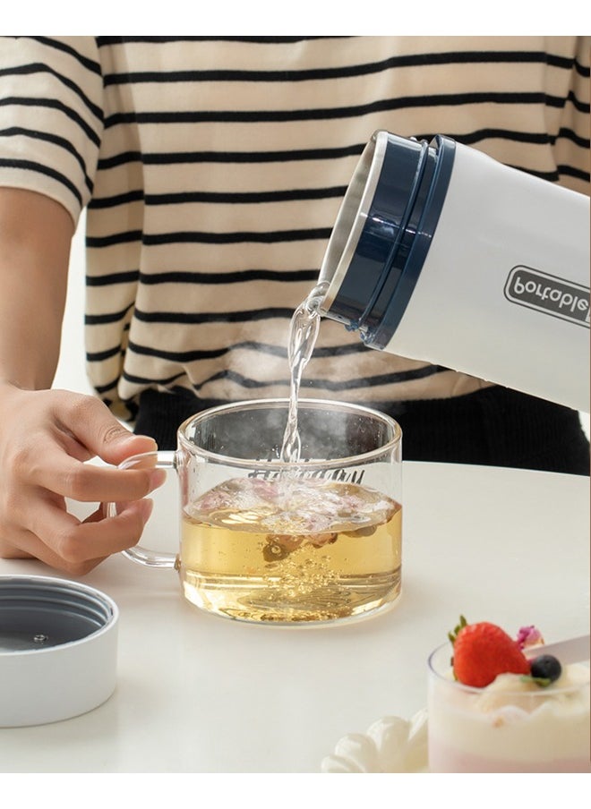 XiuWoo - Multifunction Portable Electric Kettle for Boiling Water 550ML Insulation Travel Beaker Tea Kettle Hot Water Boiler Stainless Steel Automatic Shut Off for Making Tea Coffee Baby Milk - Image 1