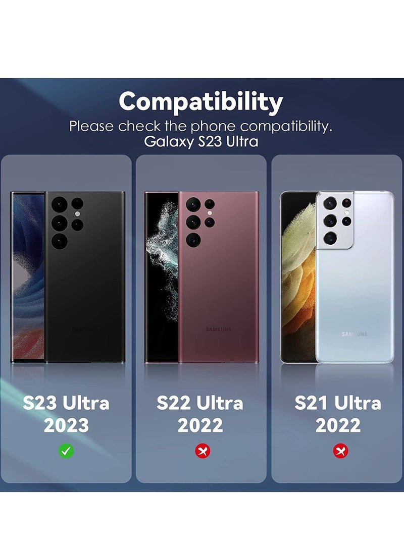 Raxoom Samsung Galaxy S23 Ultra Camera Lens Protector, 9H Tempered Glass + Aluminum Alloy Metal Individual Lens Screen Ring for S23 Ultra 6.8in 5G 2023 - GreenThe Samsung Galaxy S23 Ultra Camera Lens Protect - Image 3