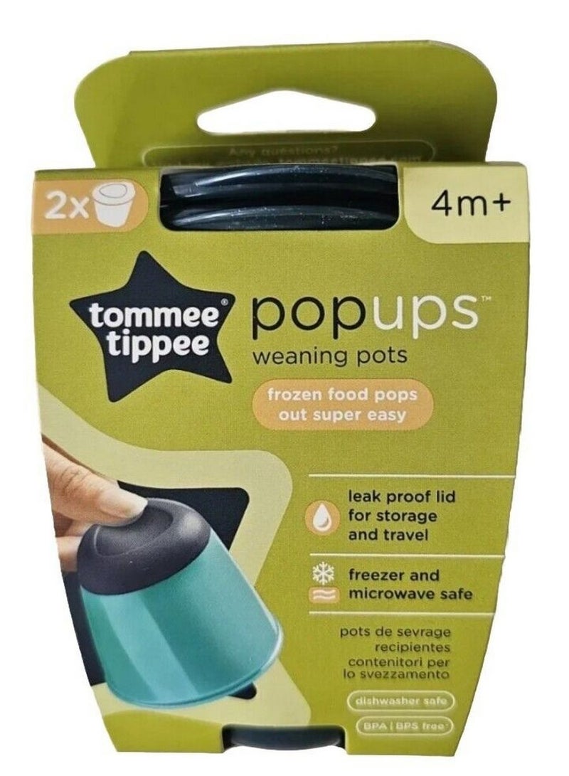 tommee tippee Pop Ups Weaning Pots - Image 1