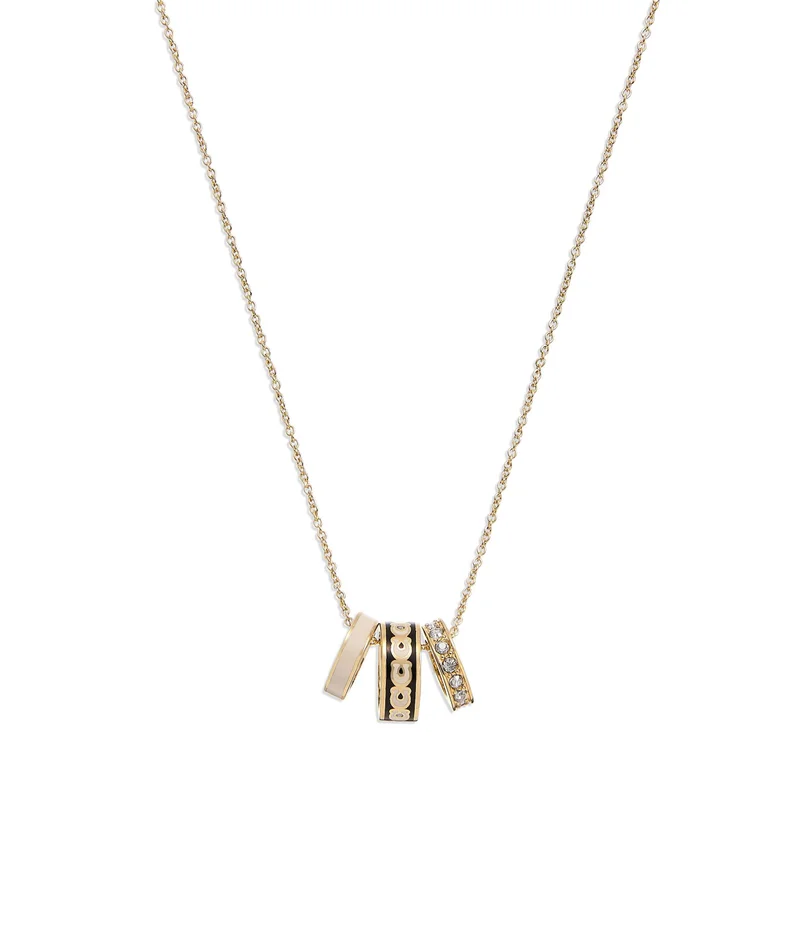كوتش Signature Rondelle Pendant Necklace