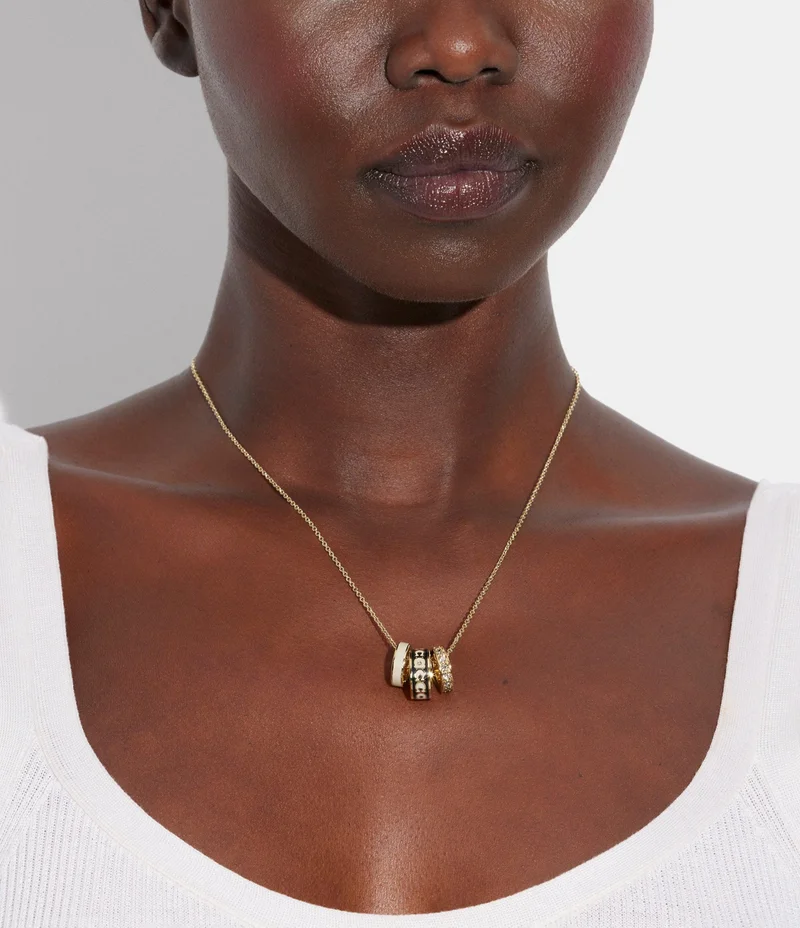 كوتش Signature Rondelle Pendant Necklace