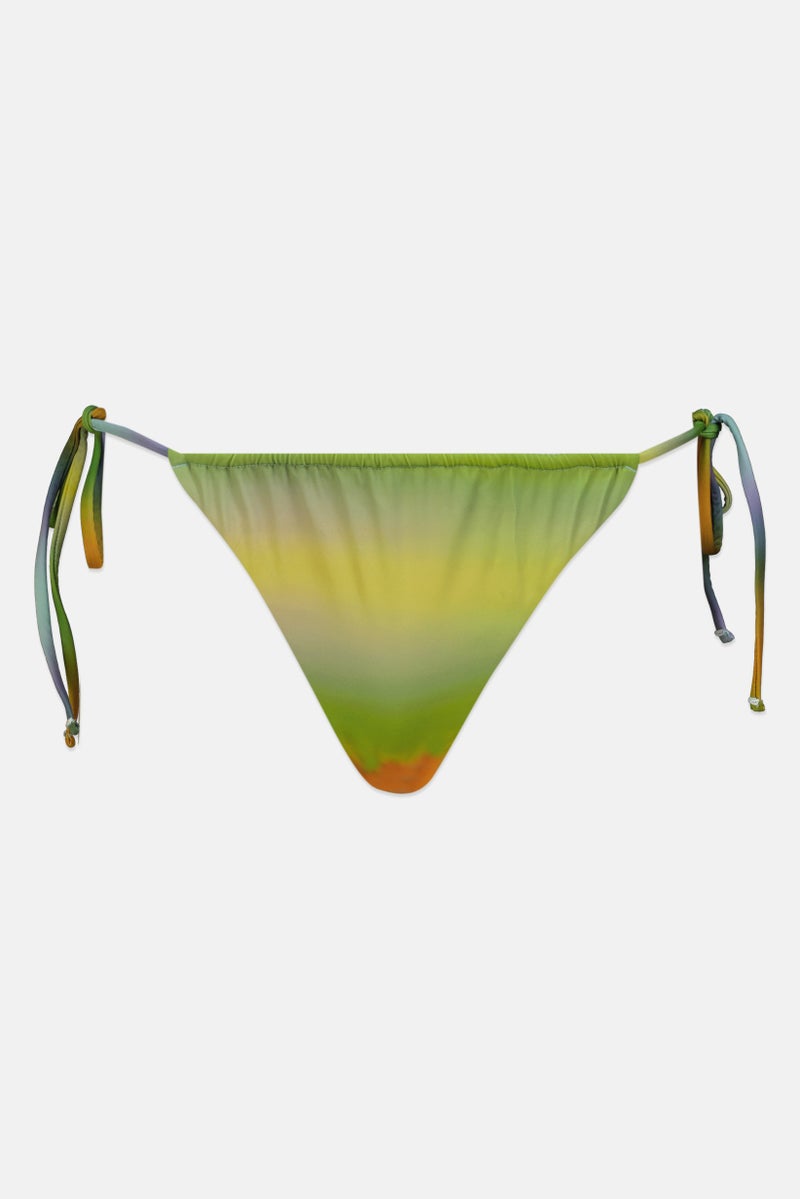 Pull & Bear Women Brand Logo Tie Closure Swimwear Bikini Bottom, Multicolor - Image 1