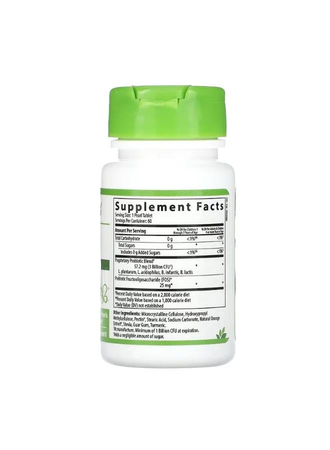 Hyperbiotics PRO Kids Sugar Free Tangy Orange 3 Billion CFU 60 Chewable Time Release Micro Pearls - Image 2