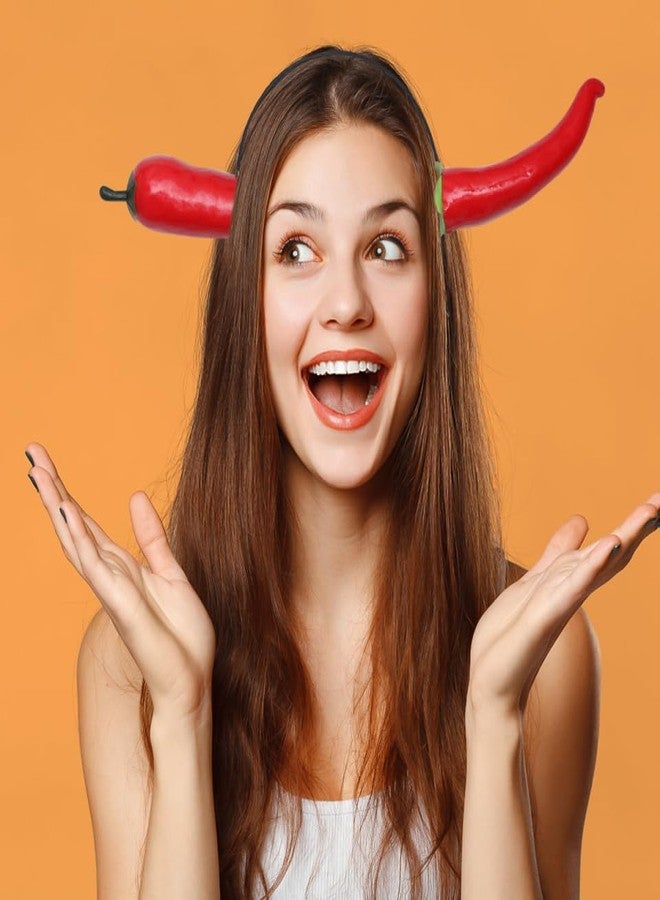 BESTOYARD Chili Pepper Headband for Adults - Funny Foam Hot Pepper Hair Accessory for Party Cosplay Halloween and Photo Props 11.8 Inches - Image 4