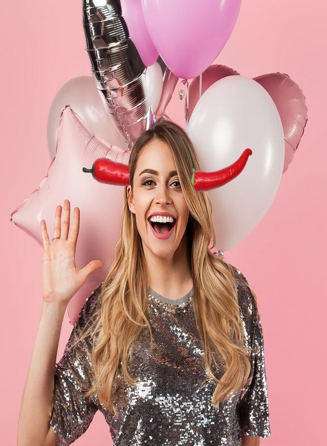 BESTOYARD Chili Pepper Headband for Adults - Funny Foam Hot Pepper Hair Accessory for Party Cosplay Halloween and Photo Props 11.8 Inches - Image 3