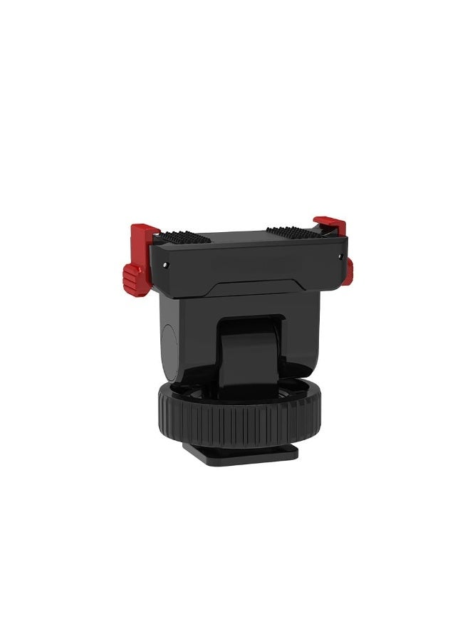 Cold Shoe Adapter Magnetic Quick Mount Compatible for DJI Osmo Nano/Action 6,Tripod Mount with 1/4" Screw for DJI Osmo Action 6 Camera DSLR Photography Accessories,150 Degrees Tilt Adjustable - Image 4