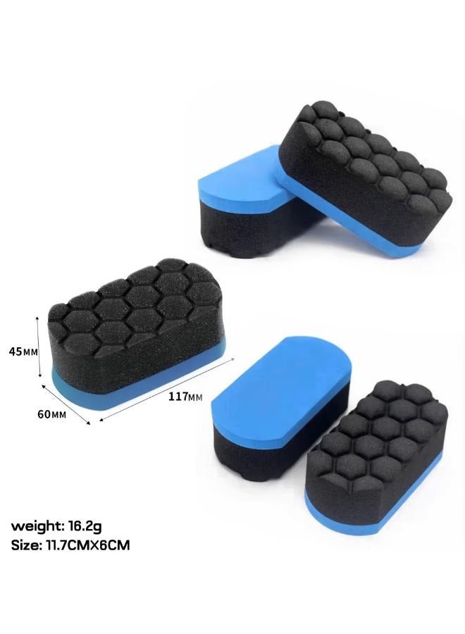 Dr.WESS Auto Beauty Products Dr. Wess Honeycomb Car Tire Sponge,Black/Blue