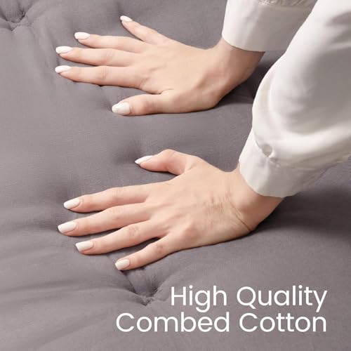 IMSMARTMART Fiber Mattress Futon Single Bed Mattress 36"X 72" Foldable Roll Up Tatami 2.5" Thicken Futon Multi Scene Floor Mattresses Yoga Living Room, Grey - Image 4