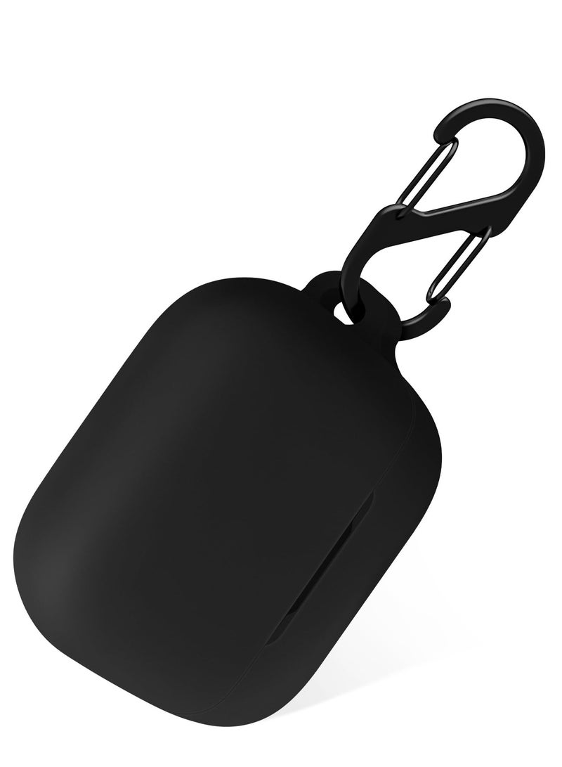 Silicone Case for Anker Soundcore K20i Protective Cover with Carabiner (Black) - Image 1