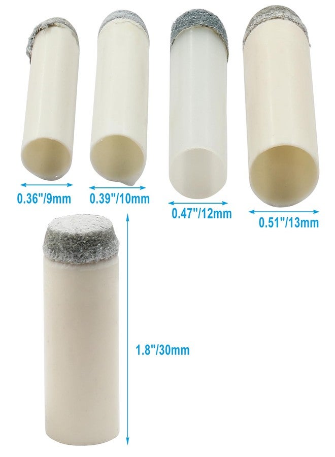 Coufce 40pcs Slip On Pool Cue Tips Replacement Billiard Cue Tips Pool Stick Tips 4 Sizes (9mm, 10mm, 12mm, 13mm) - Image 2